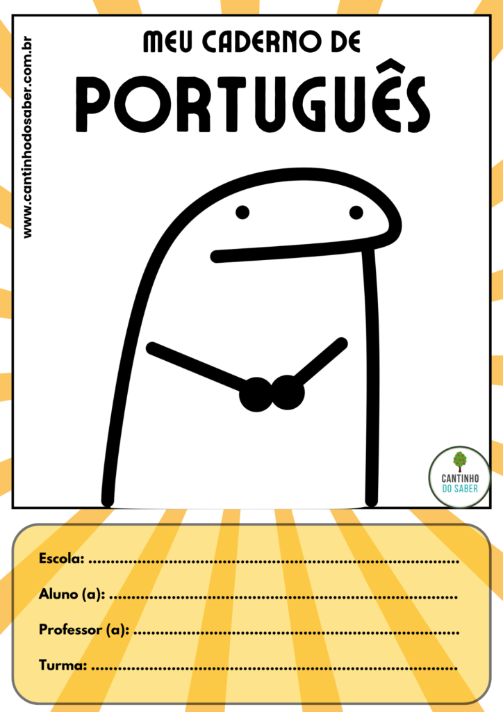 ideias criativas capa caderno português tumblr