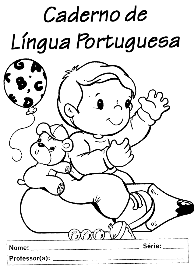 capa caderno português vs capa caderno literatura