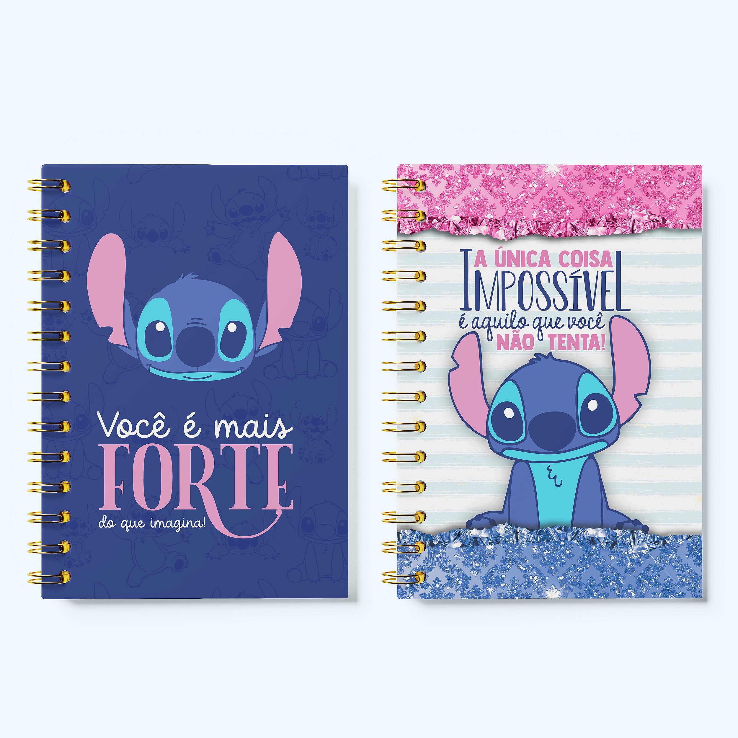 capa de caderno stitch aesthetic