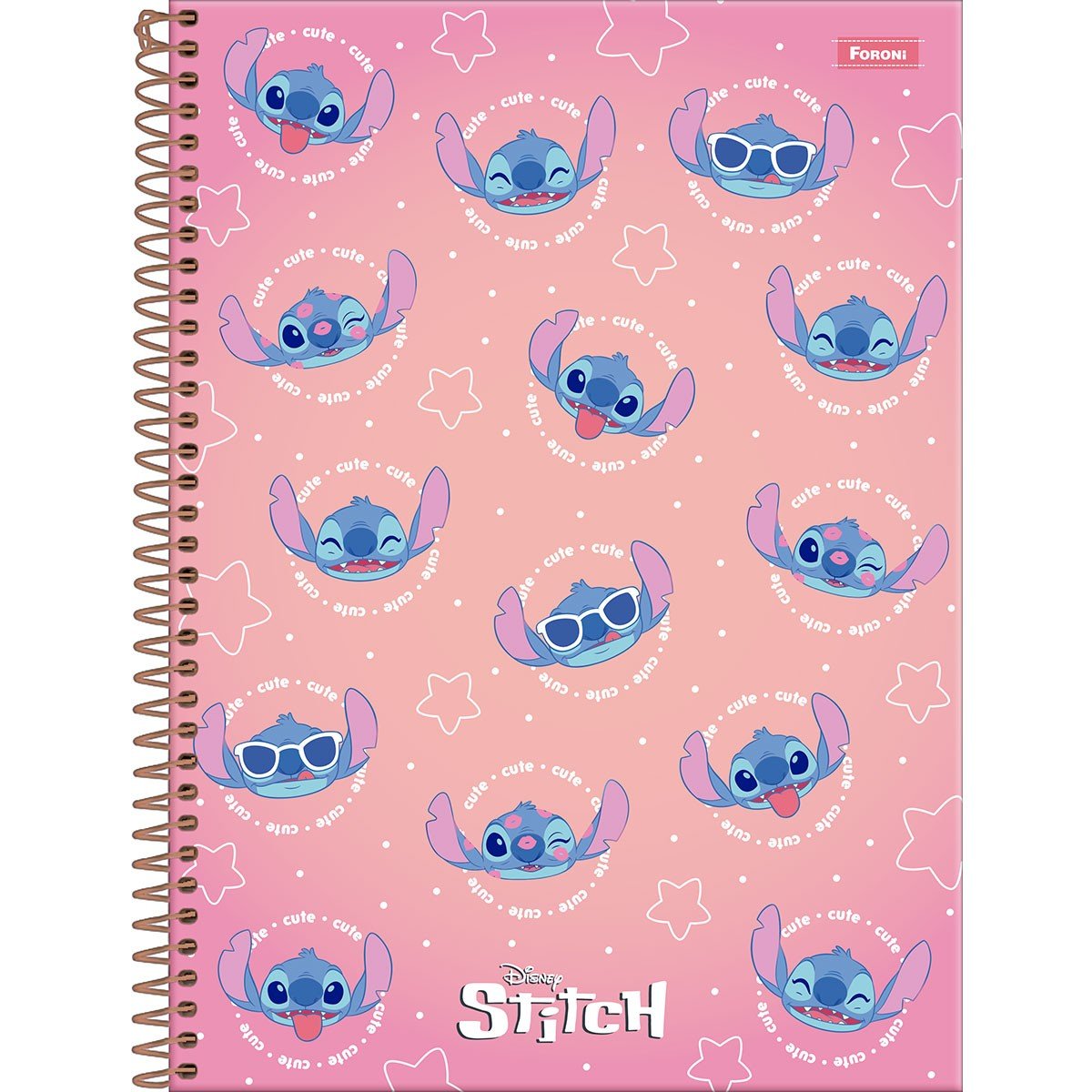 caderno universitário stitch