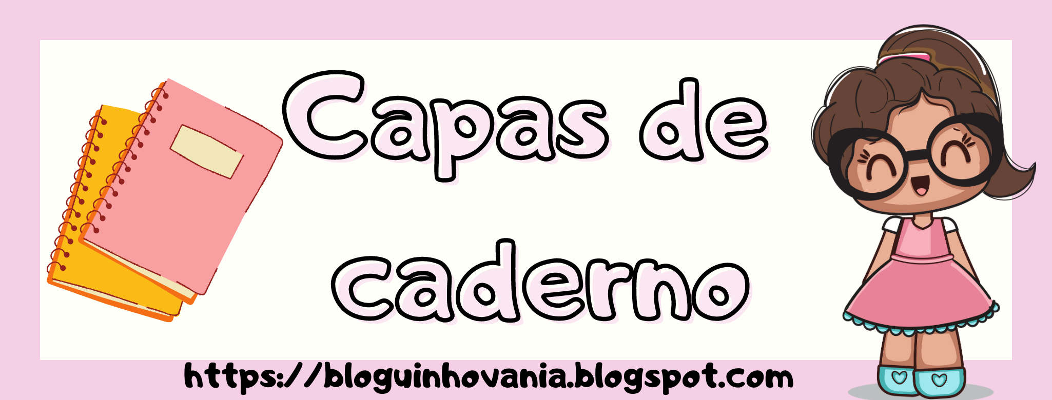 capa de caderno para imprimir em PDF