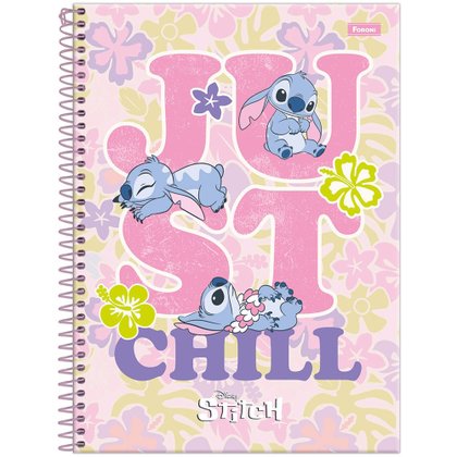capa caderno stitch 240 folhas