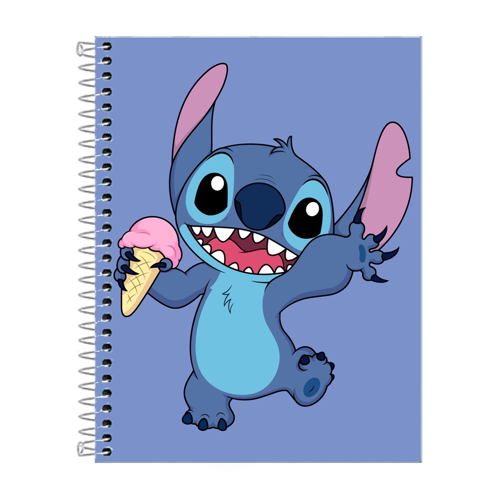 capa caderno stitch para colorir
