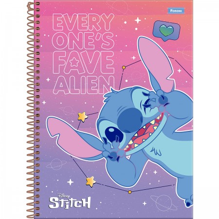 capa caderno stitch personalizavel nome
