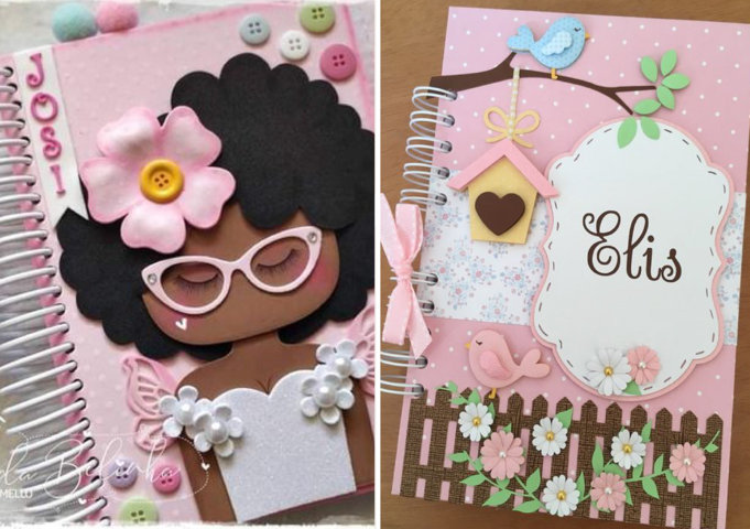 capas de caderno em eva com moldes gratis