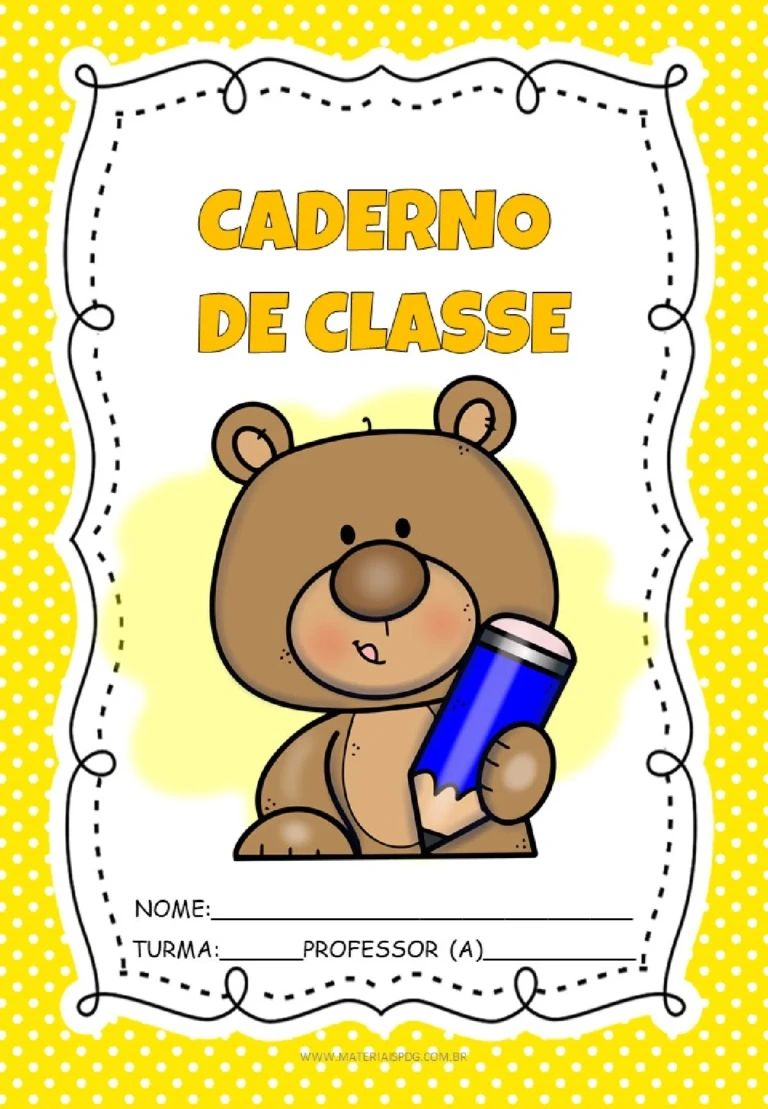 capa de caderno personalizada com nome