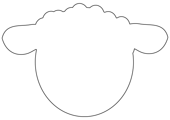 estampa de ovelha para imprimir