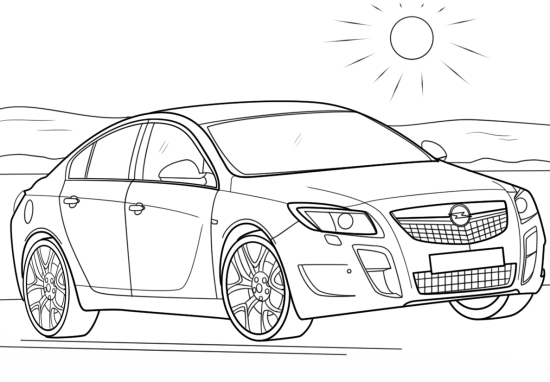 desenhos de carros esportivos vs carros clássicos para colorir