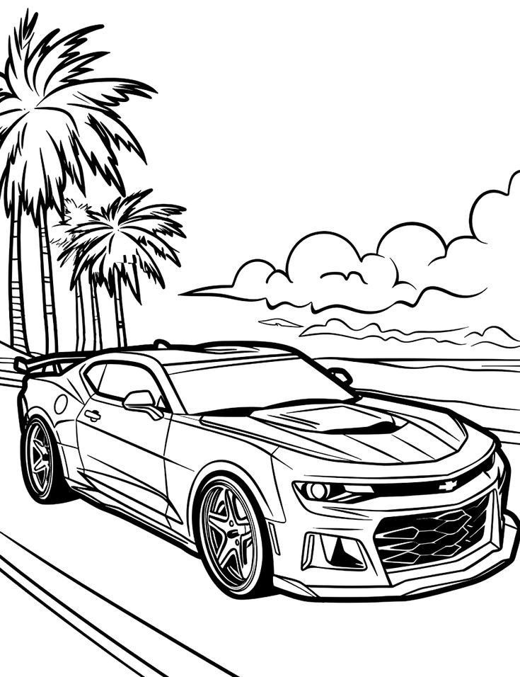 carros desenho para colorir