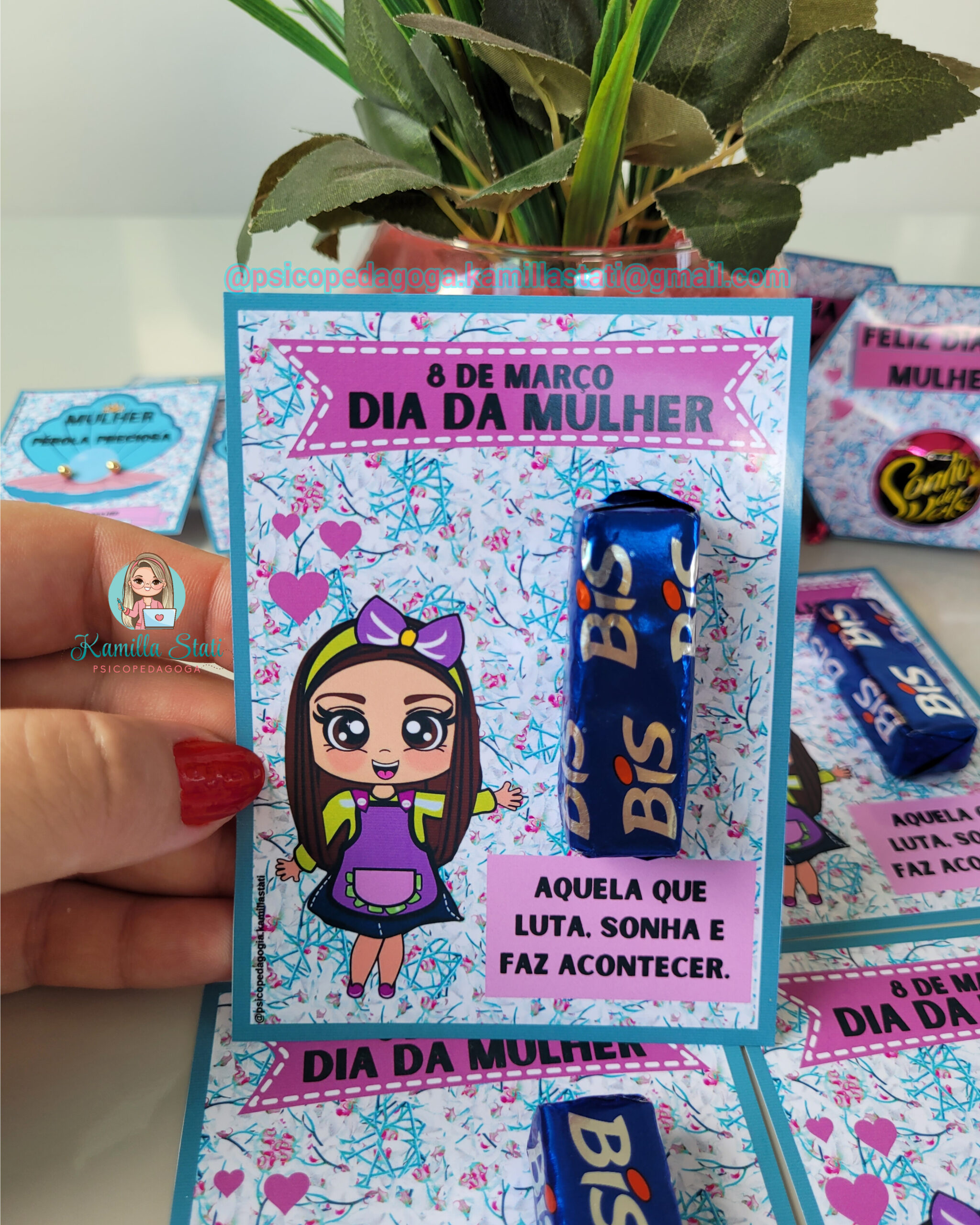 Cartão para Bis Dia da Mulher