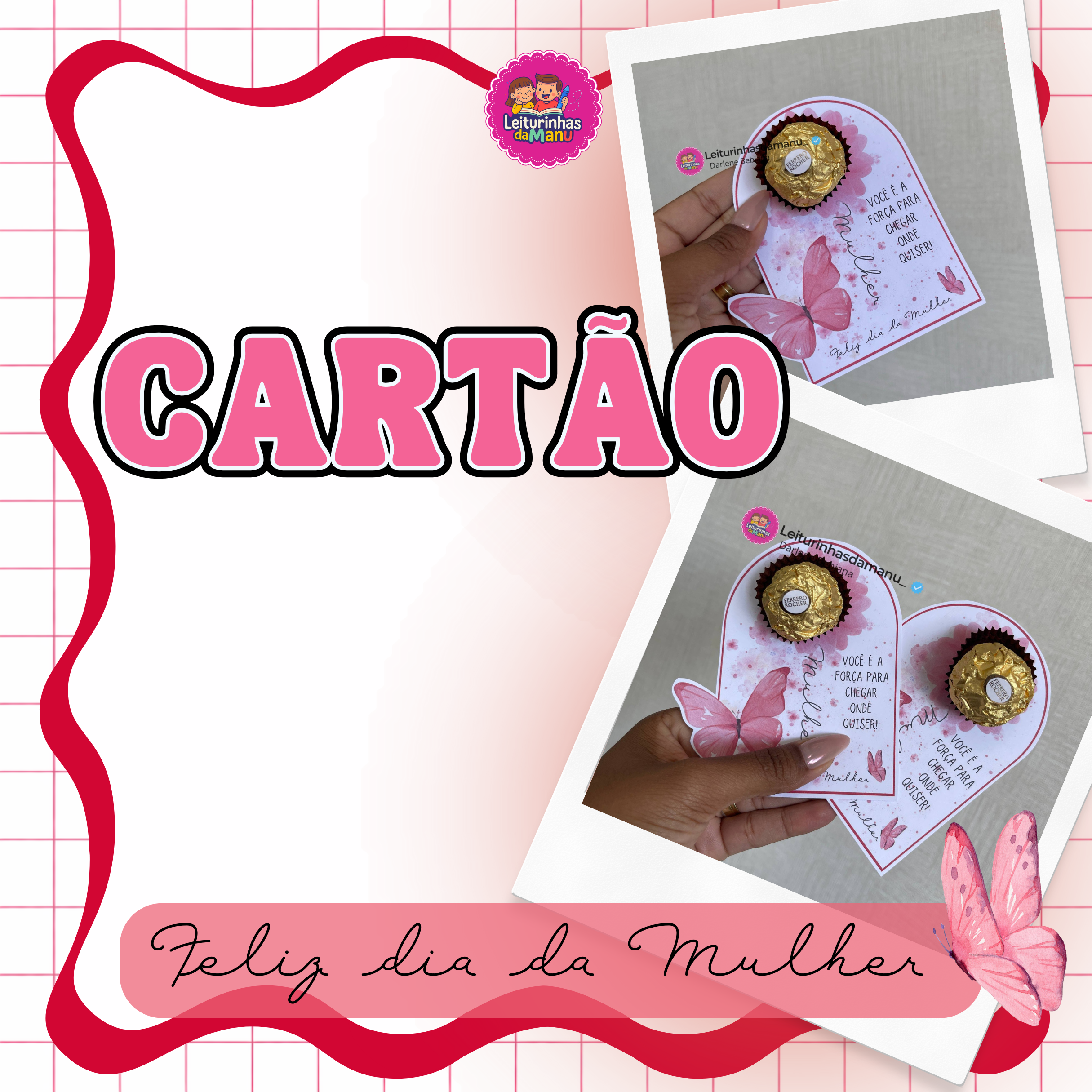Cartão personalizado Dia da Mulher Bis