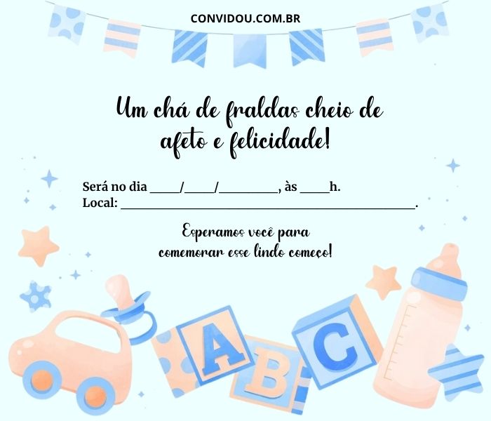 Plataformas Gratuitas para Fazer seu Cartão de Chá de Fraldas Online