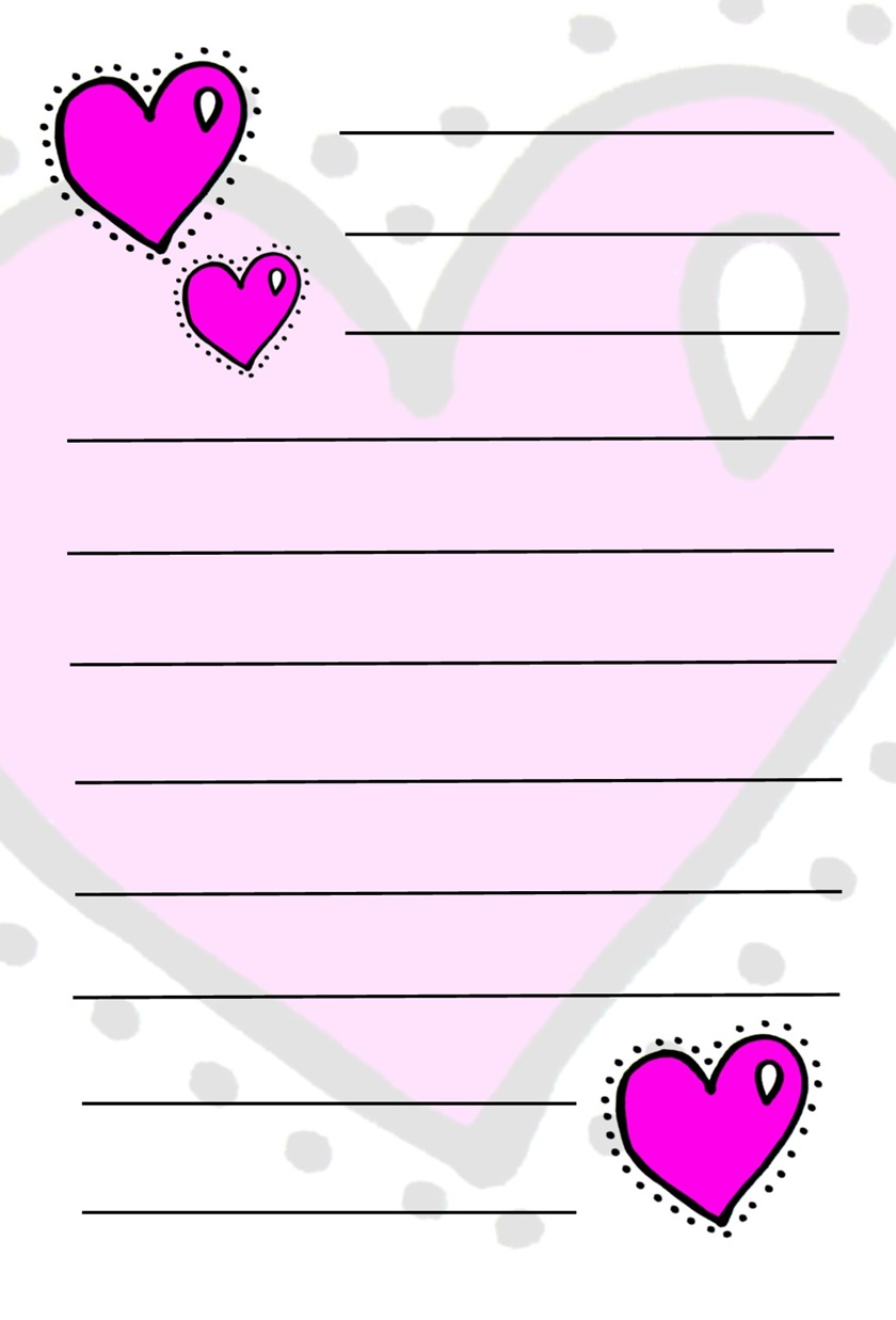 cartão de coração para imprimir grátis