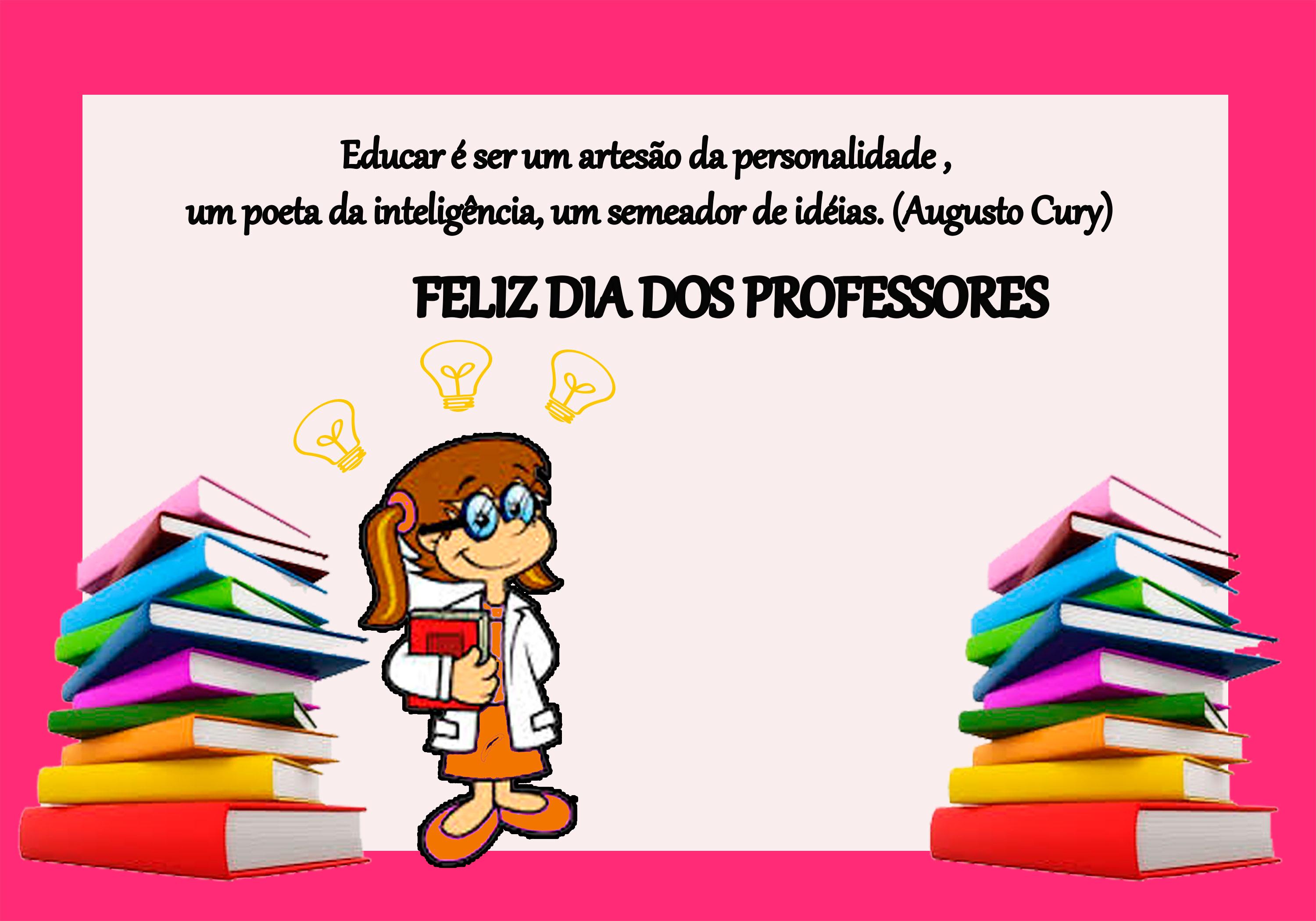 cartão dia dos professores simples para imprimir