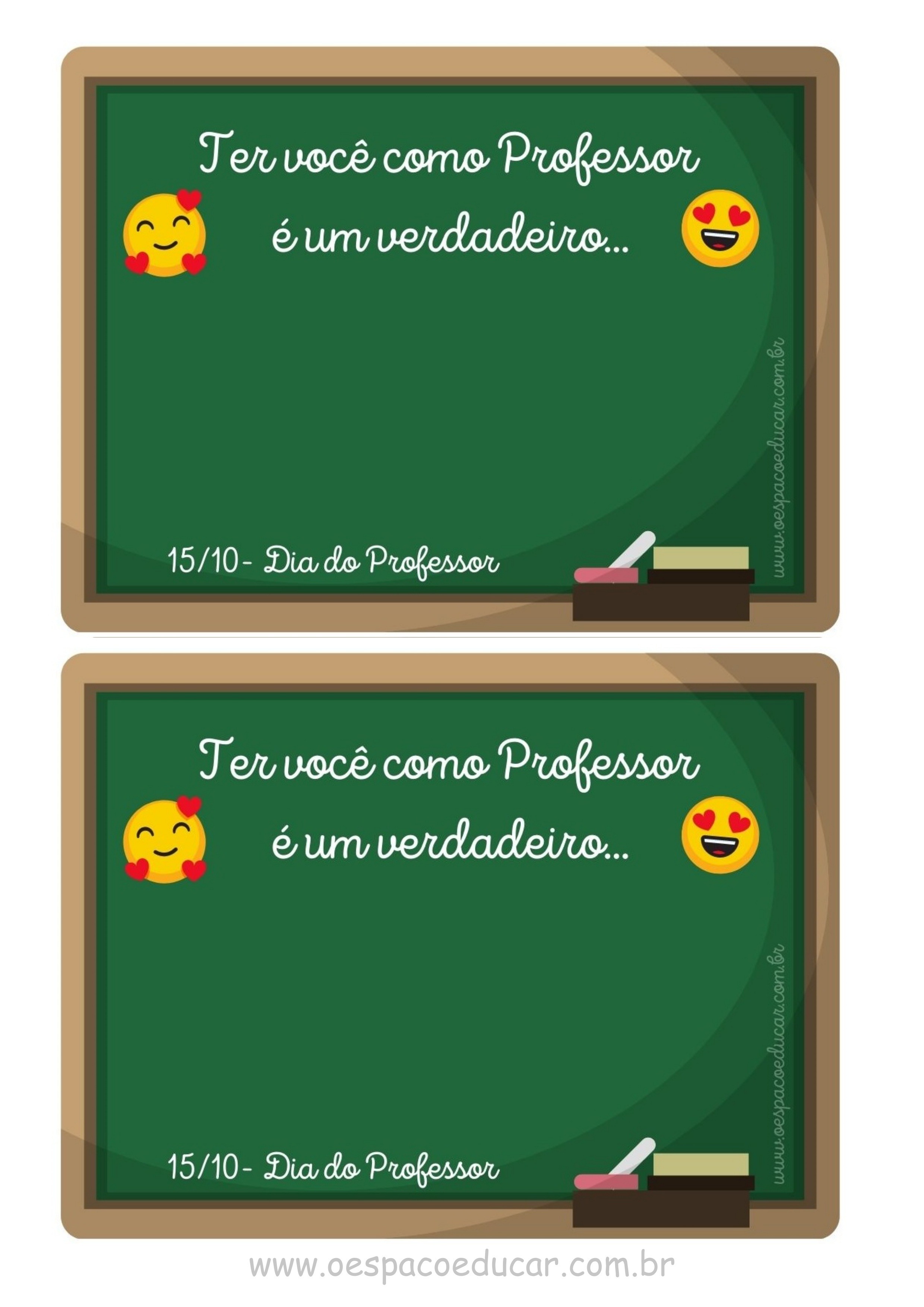 cartão dia dos professores criativo para imprimir