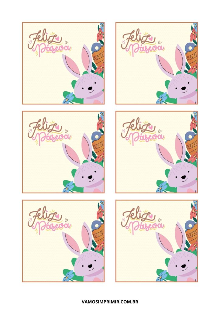 cartao de pascoa infantil para imprimir