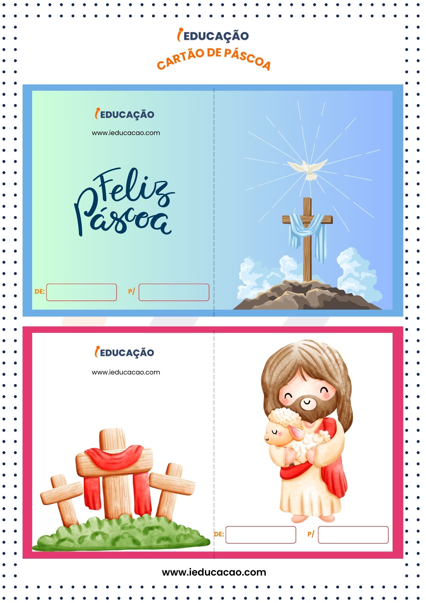 cartao de pascoa com bombom para imprimir
