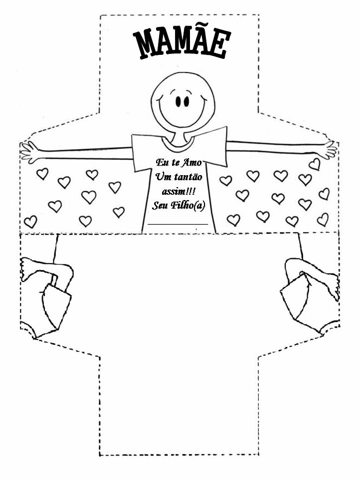 cartão dia das mães fácil para pintar