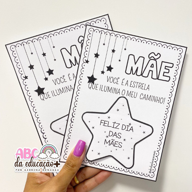 modelos de cartões dia das mães para maternal