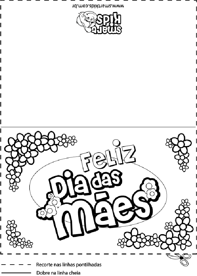 cartão dia das mães para colorir educação infantil grátis