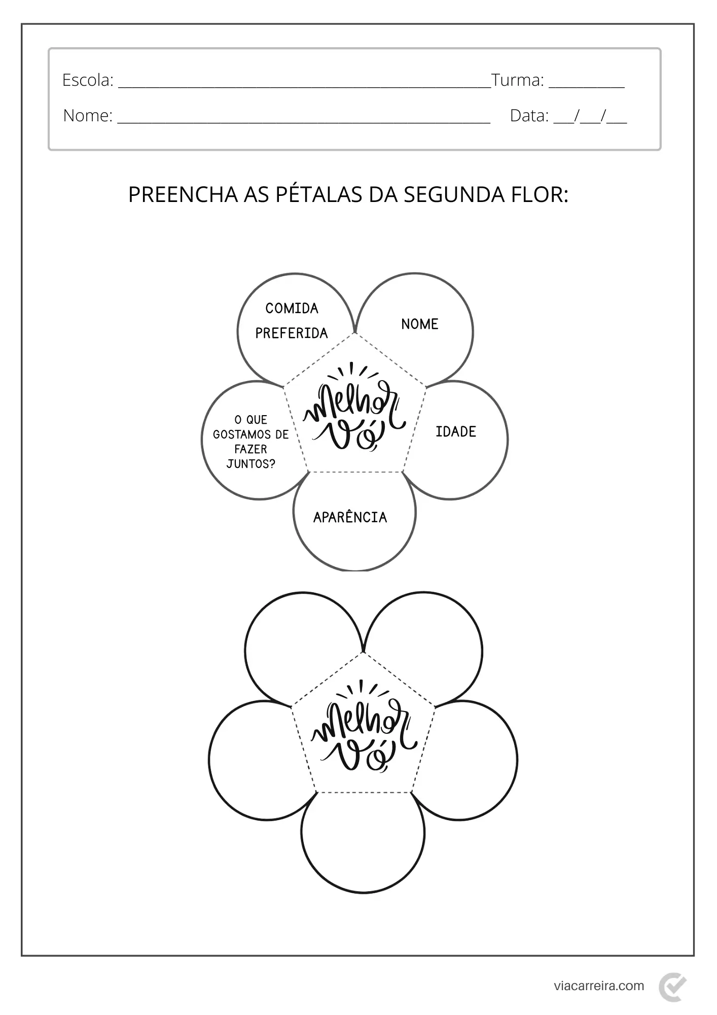 cartão dia dos avós artesanal