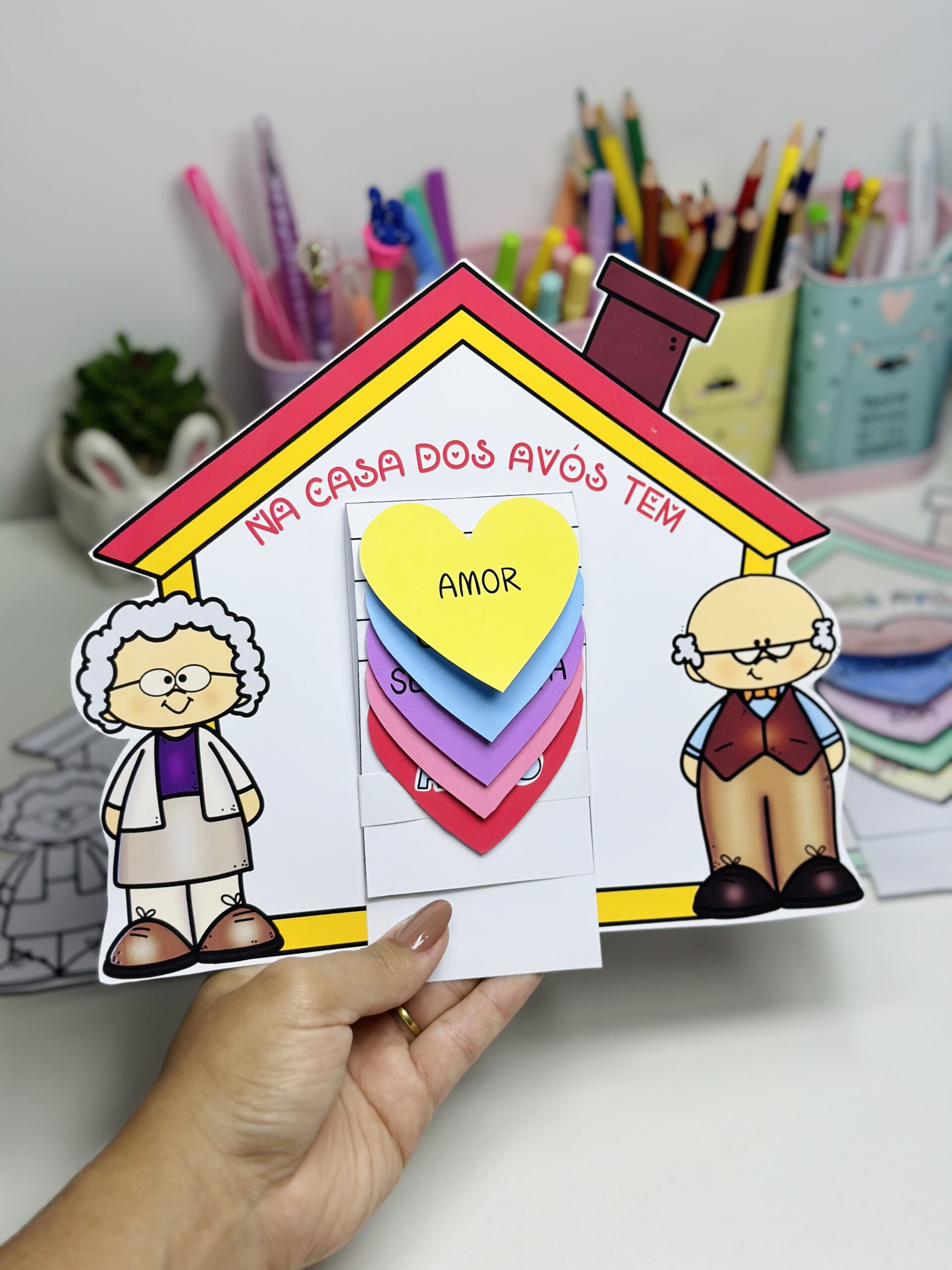 molde cartão dia dos avós