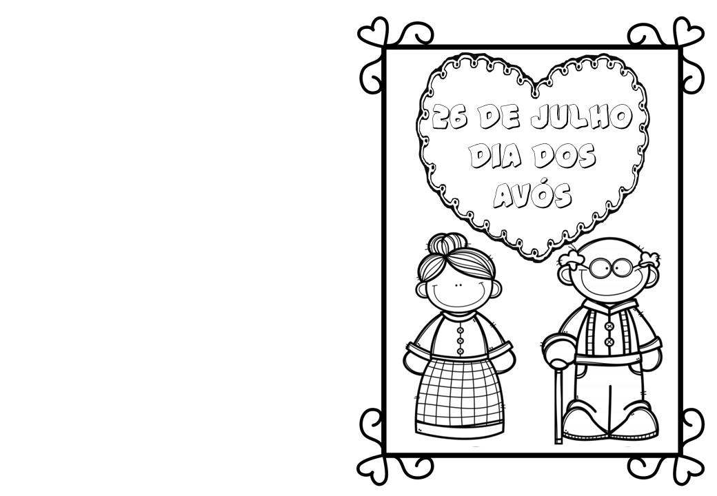 lembrancinha dia dos avós para colorir