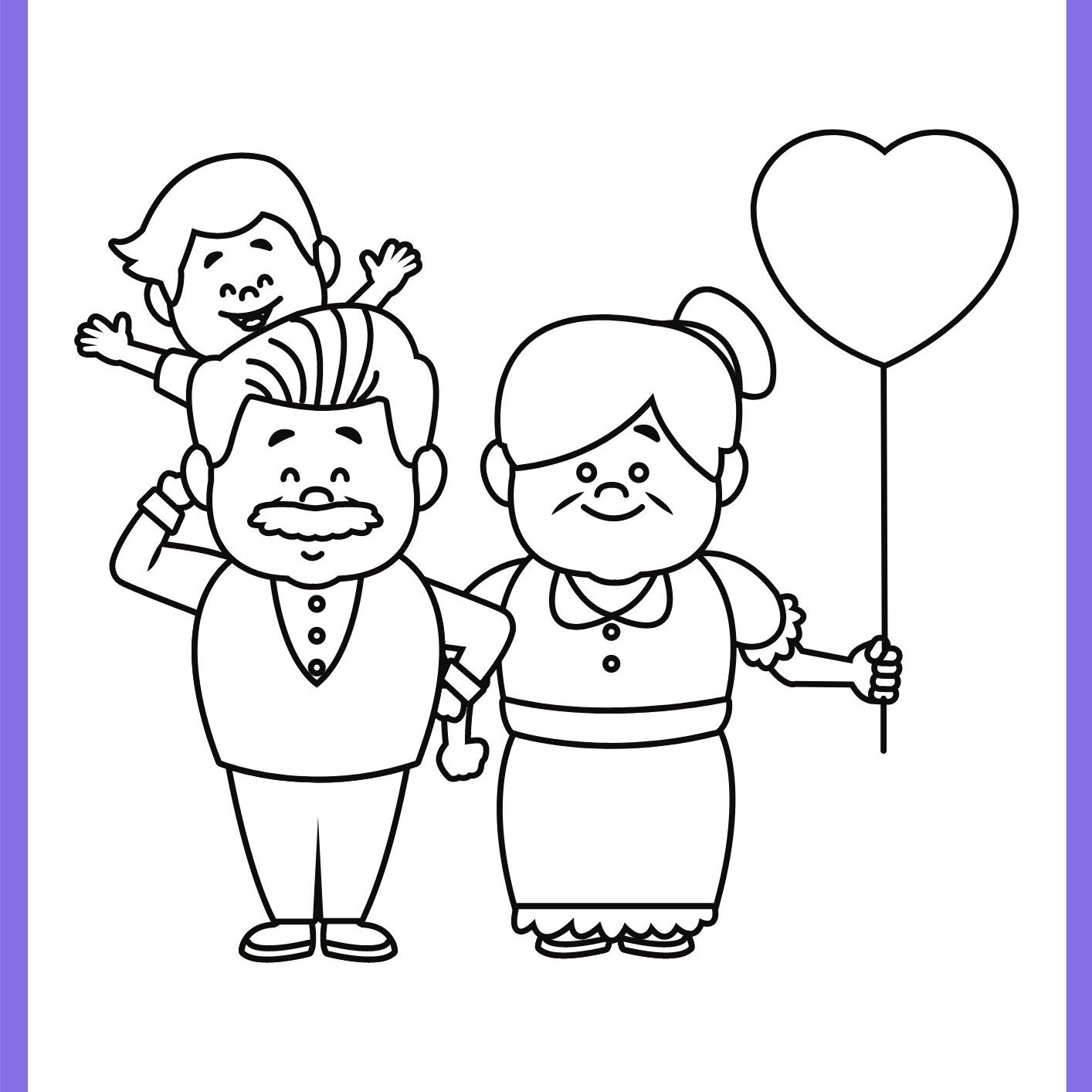 cartão dia dos avós para vovó