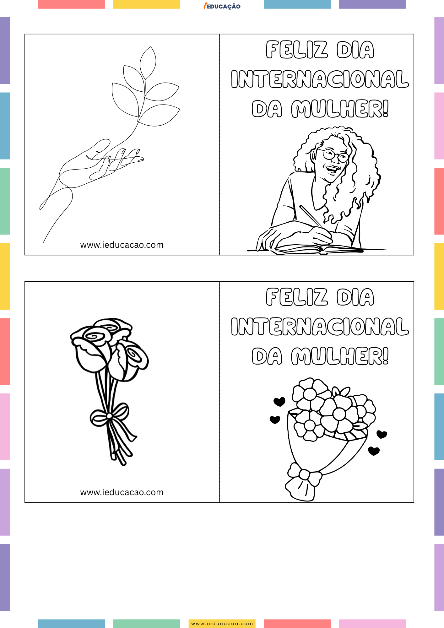 como fazer cartão dia da mulher