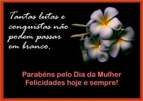 cartão dia da mulher editável
