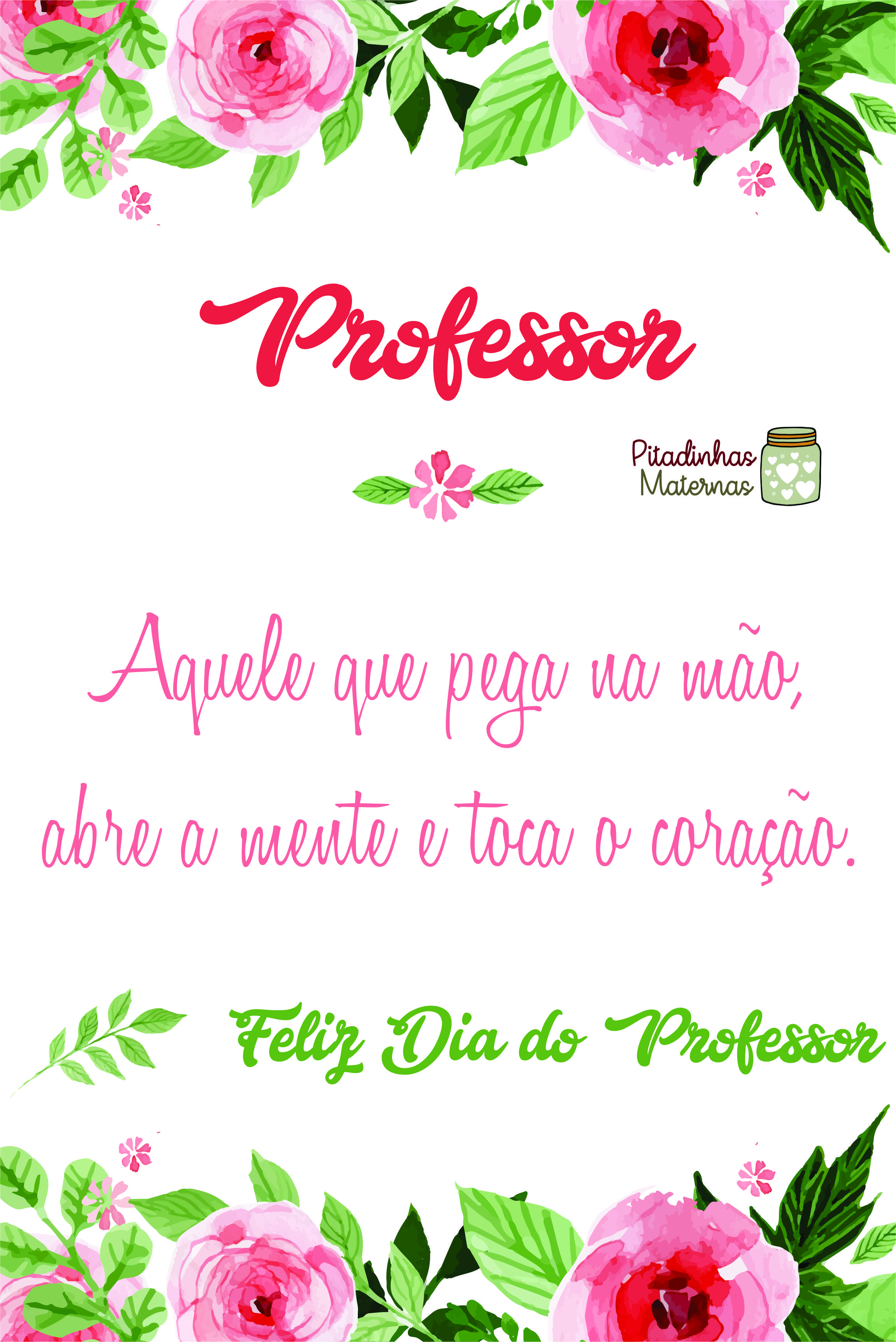 cartão dia dos professores personalizado para imprimir