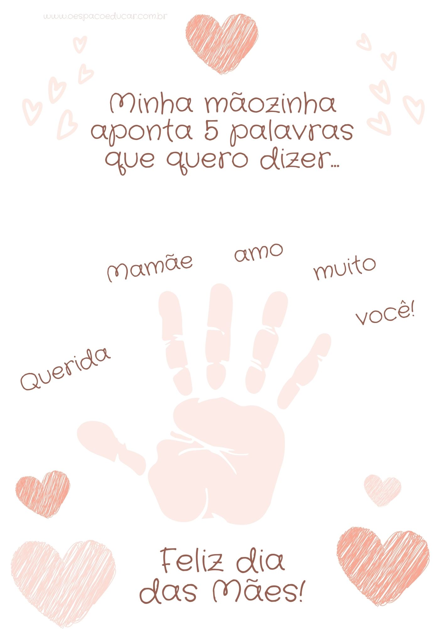 ideias de cartão para o dia das mães creche