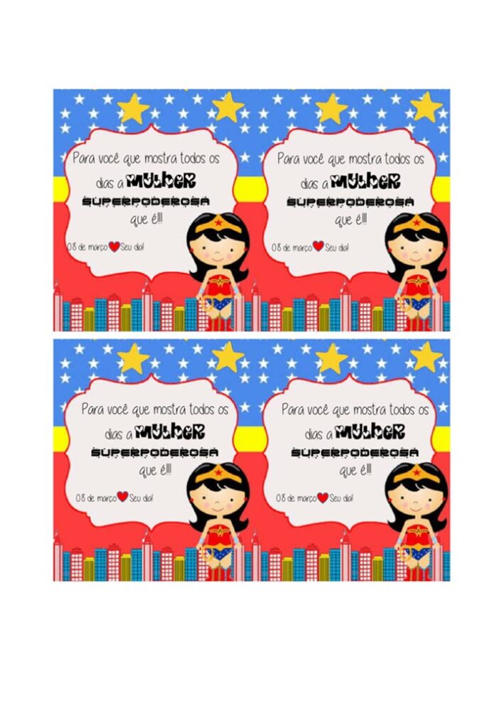 cartão dia internacional da mulher para imprimir