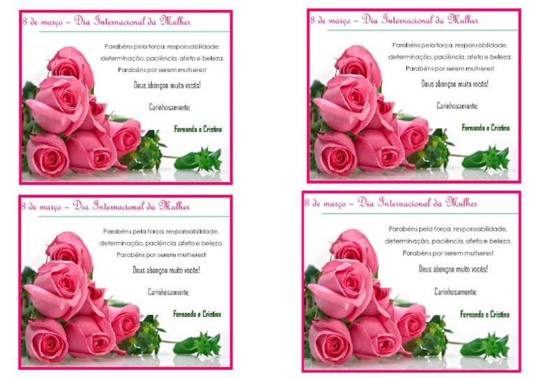 cartão dia da mulher para amiga imprimir