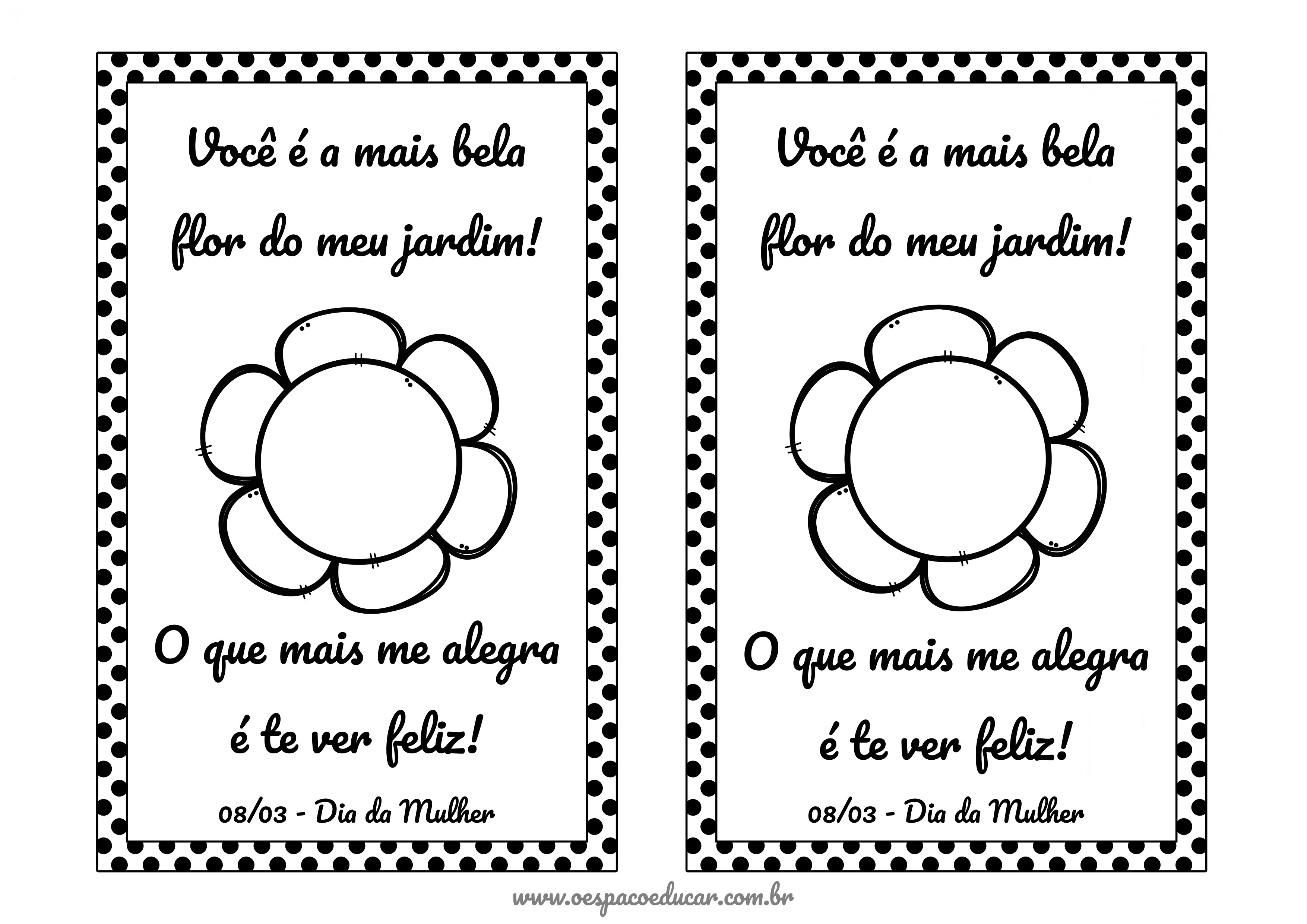 lembrancinha dia da mulher para imprimir