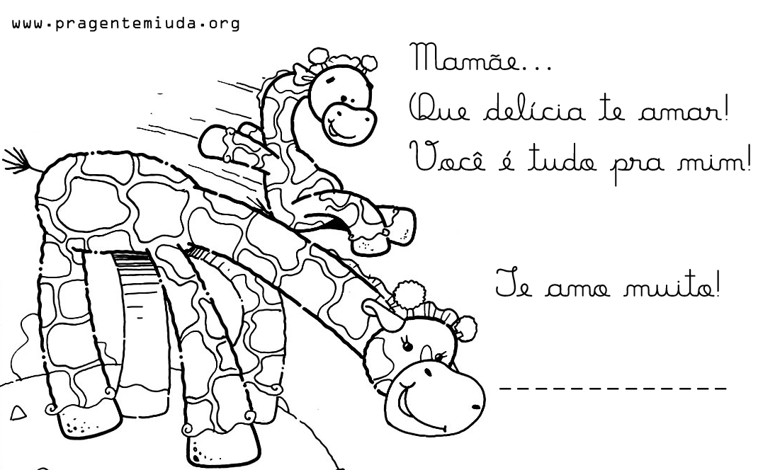 cartão dia das mães para crianças