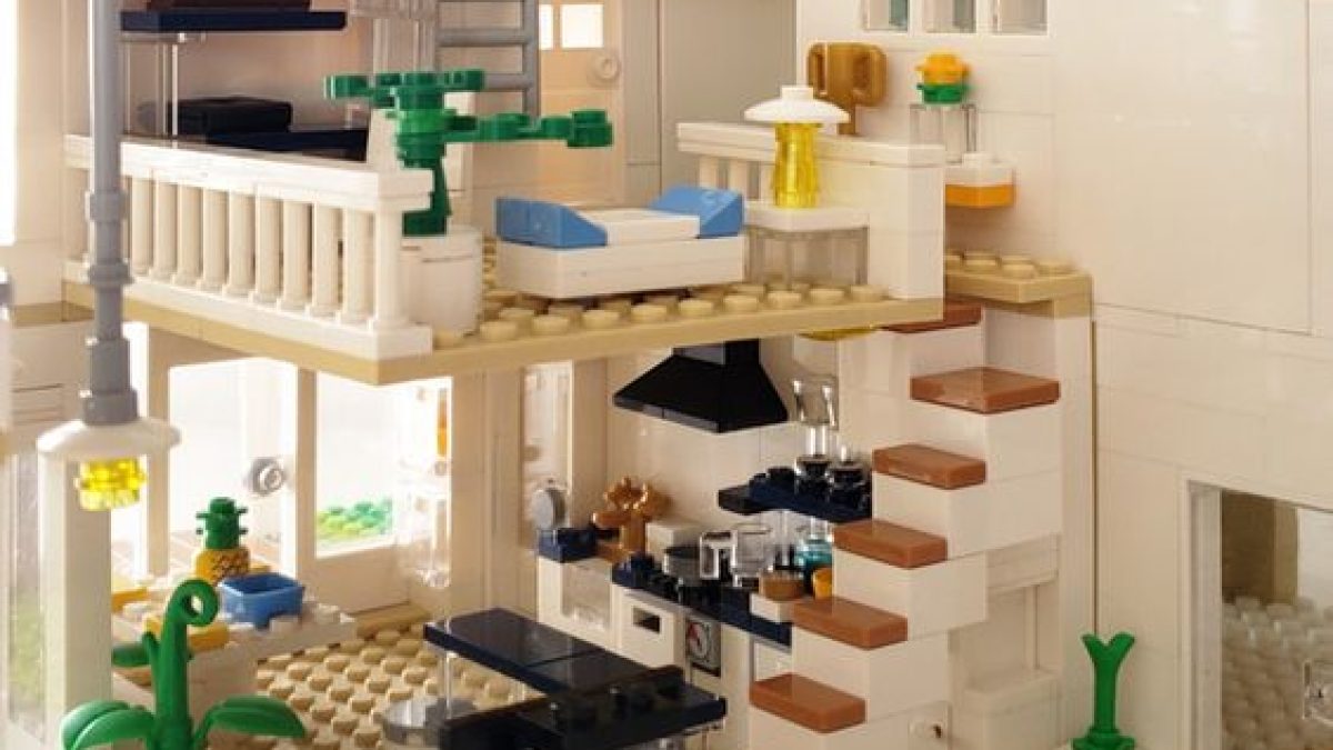 lego creator casa moderna vs casa de campo