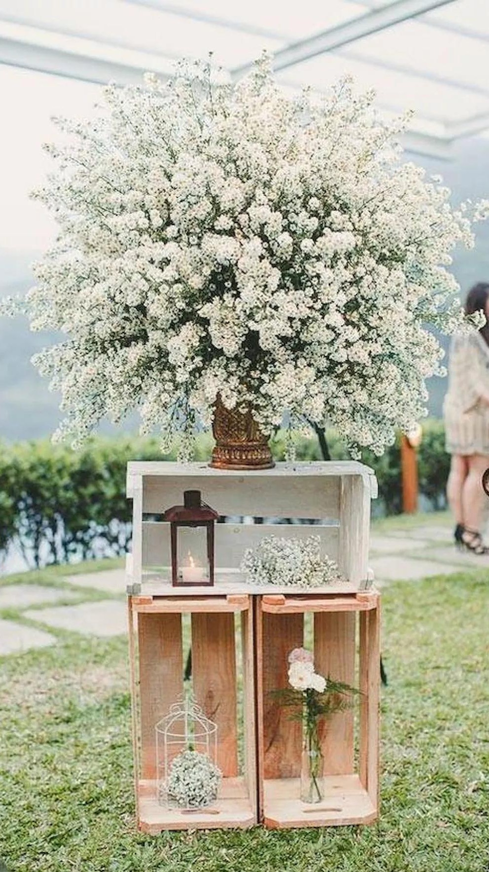 decoração casamento caseiro quintal pequeno