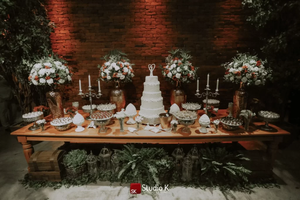 ideias de decoração de casamento rústico com velas