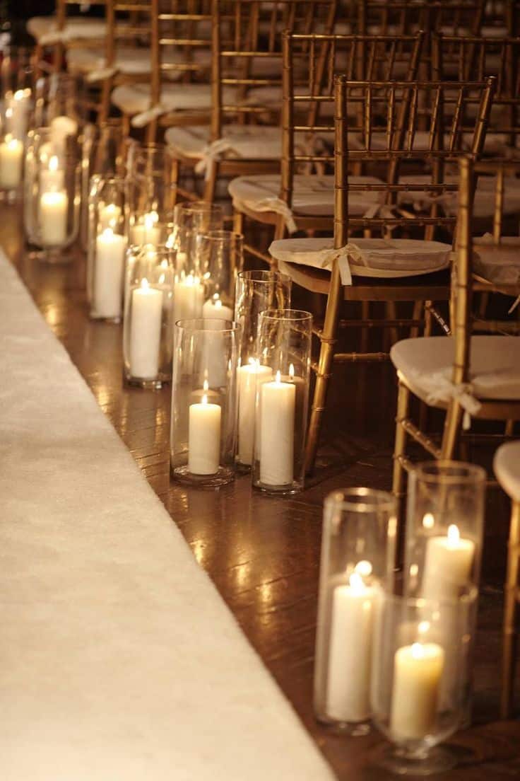 quanto custa a decoração de casamento rústico com velas