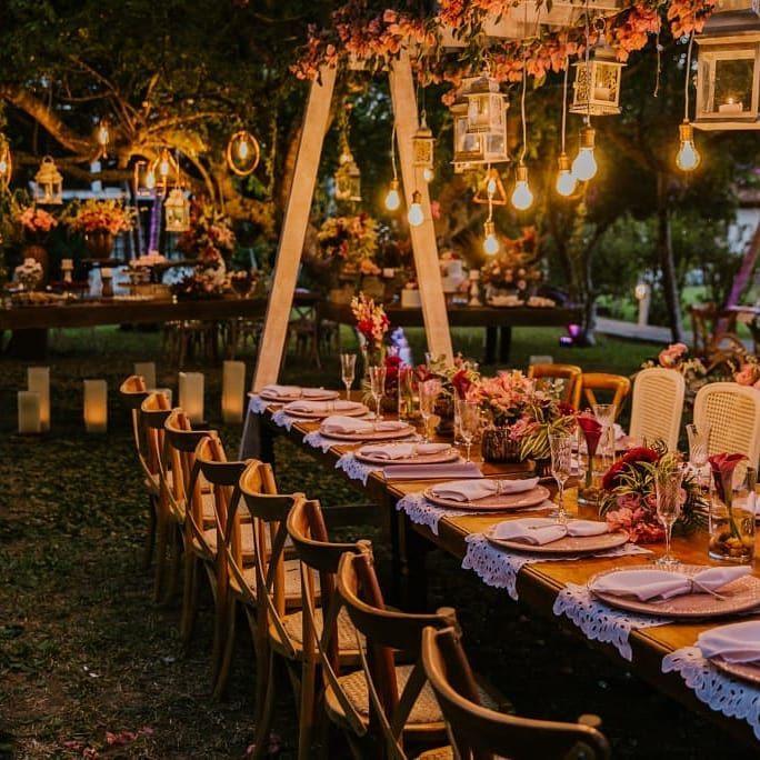 velas de LED vs velas de cera para casamento rústico