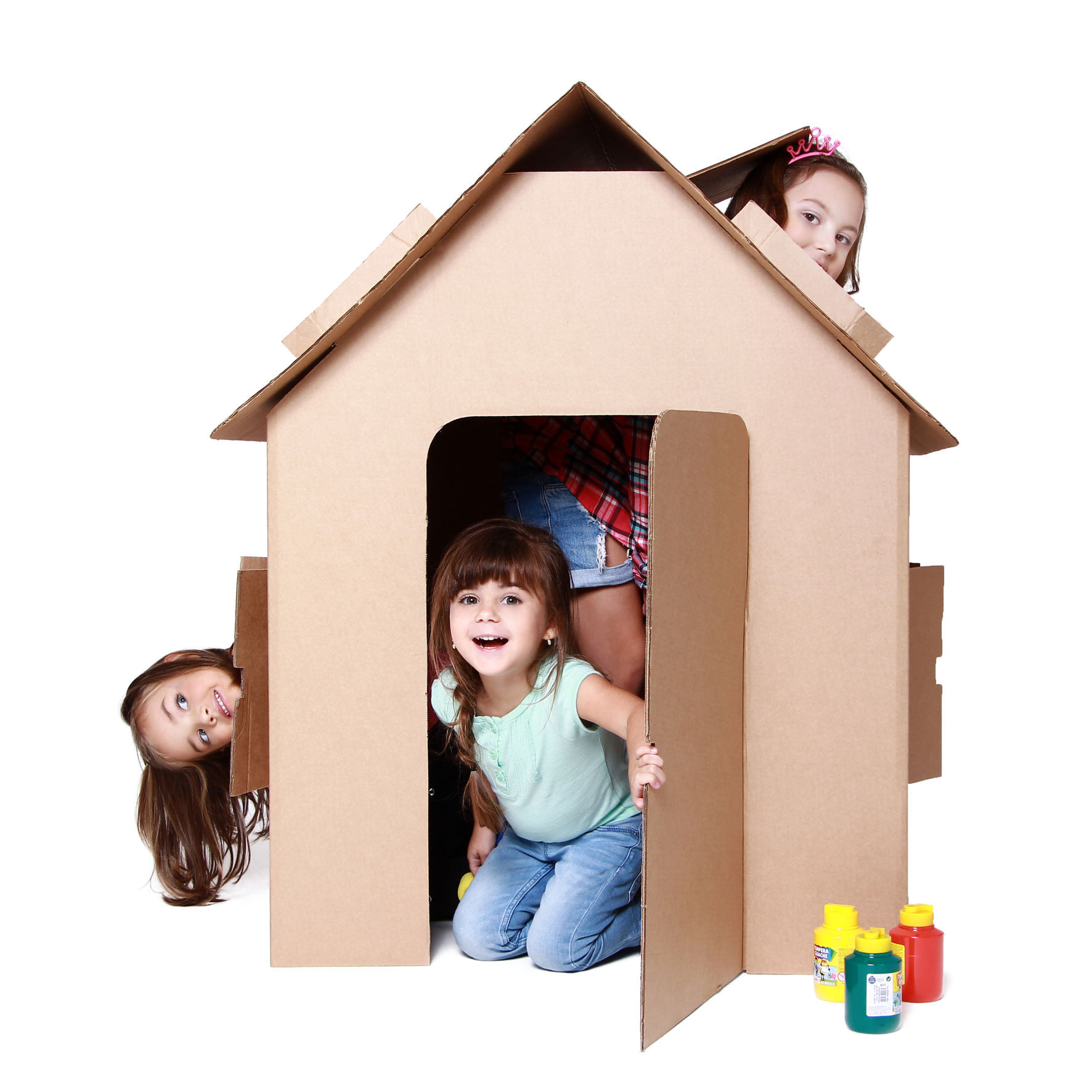 casinha de papelão infantil grande