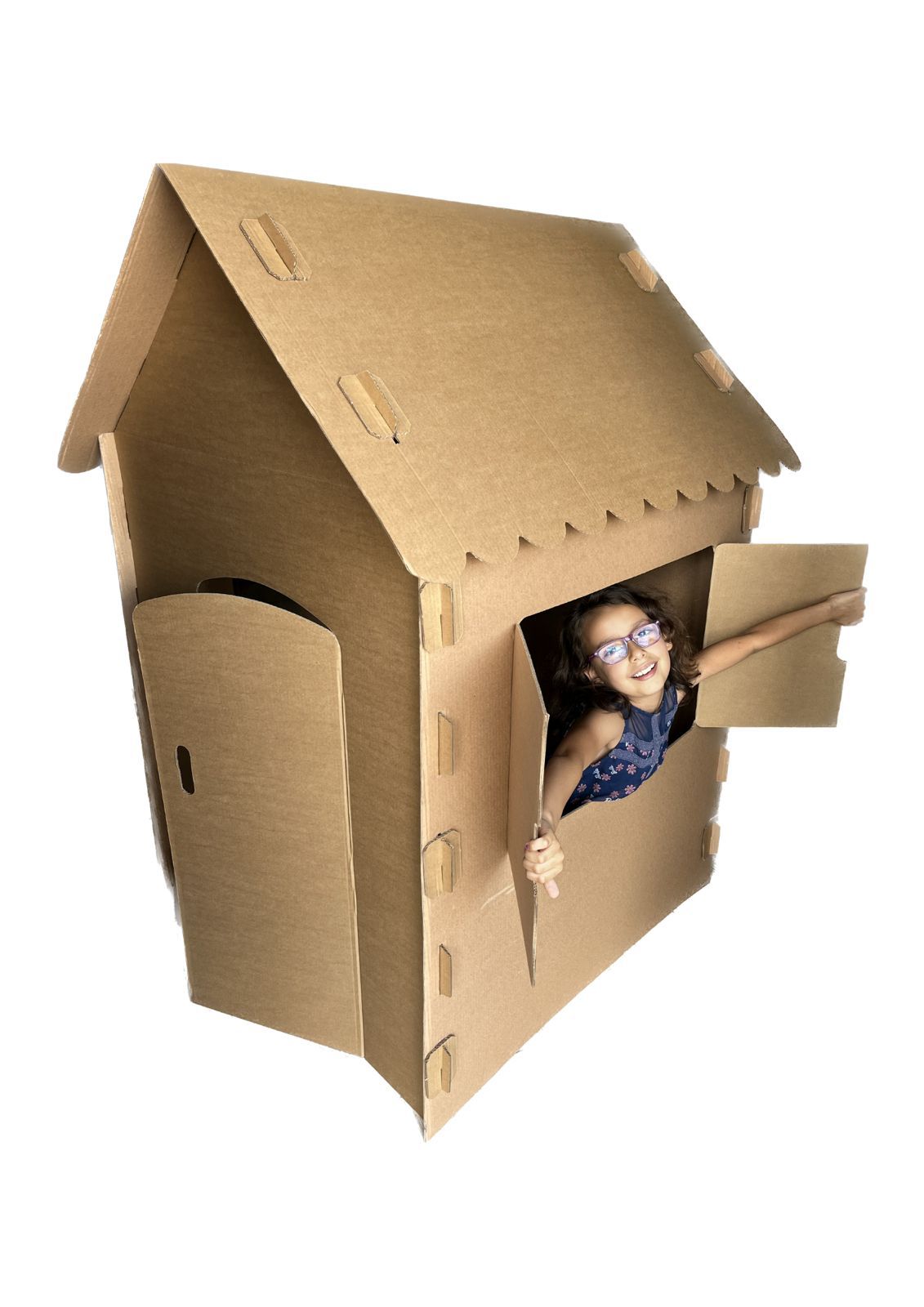 casinha de papelão para pintar