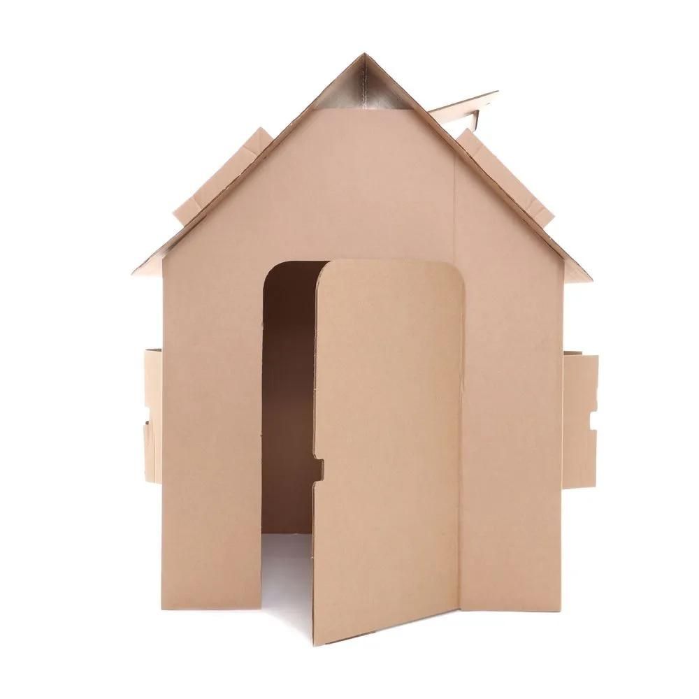 casinha de papelão para pintar