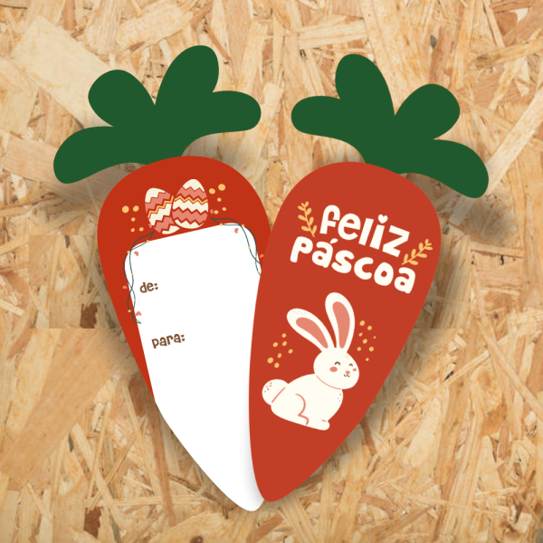 molde cenoura páscoa grande