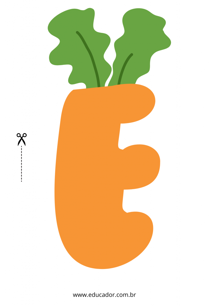 molde cenoura páscoa para artesanato