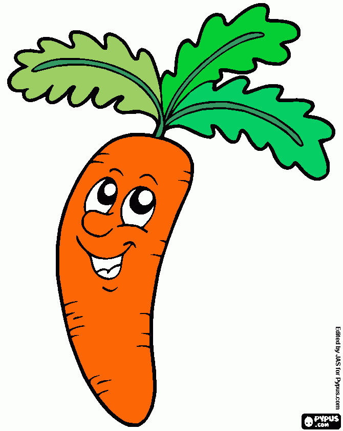 melhores desenhos de cenoura para imprimir e colorir