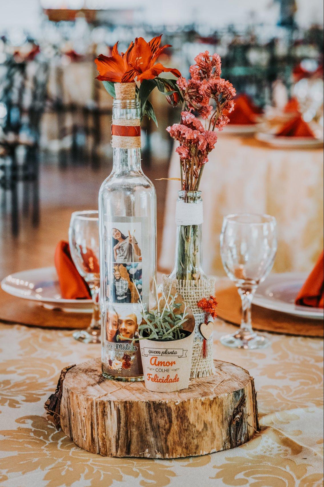 centro de mesa barato para casamento