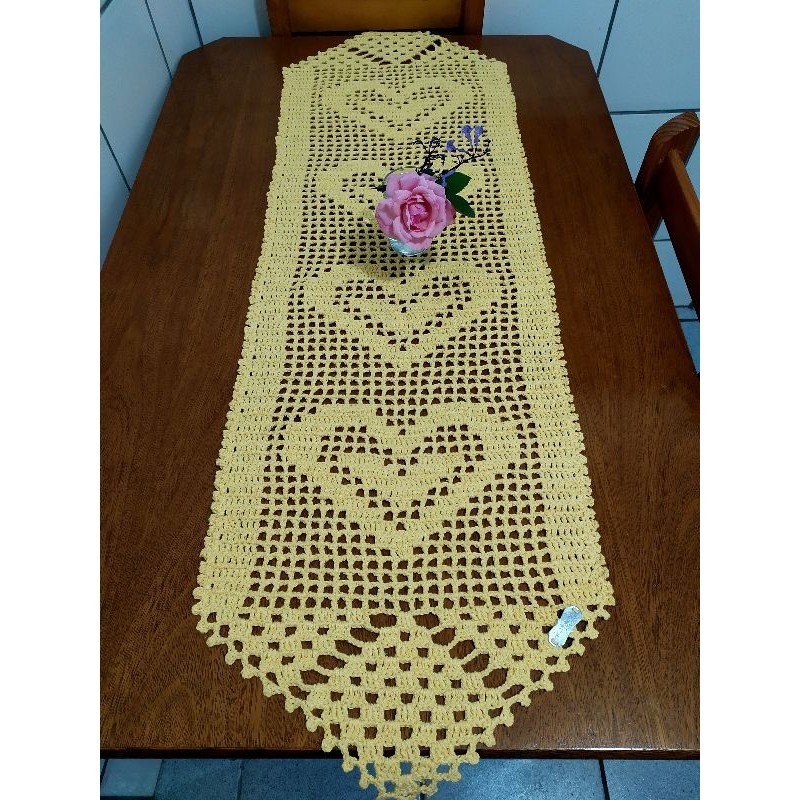 Caminho de mesa de crochê