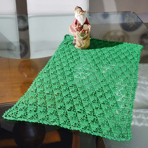 Trilho de mesa crochê turco